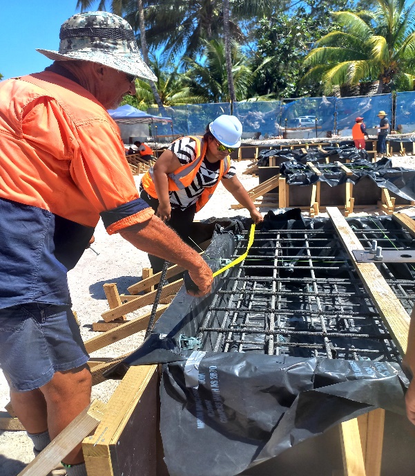 A group of men working on a construction site